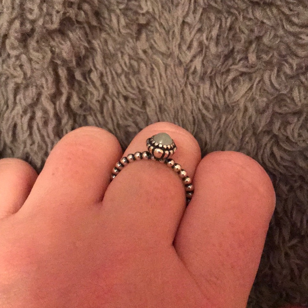 Pandora birthstone ring. March